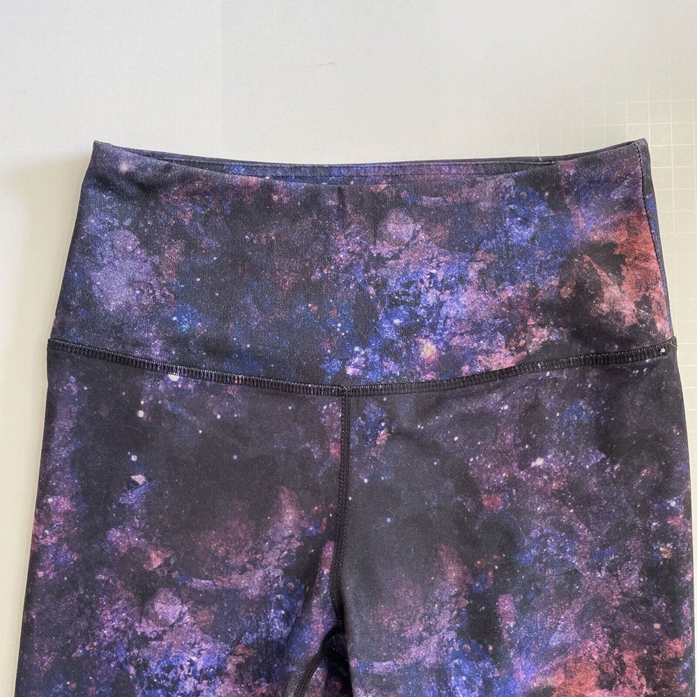 Spyder Active Workout Leggings Womens Size Small Stretch Pants Outer Space Print